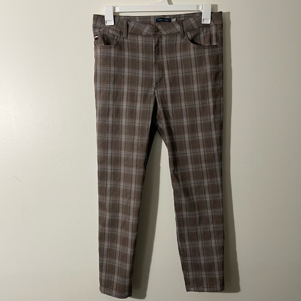 Tommy Hilfiger Brown Plaid Pants Size 12